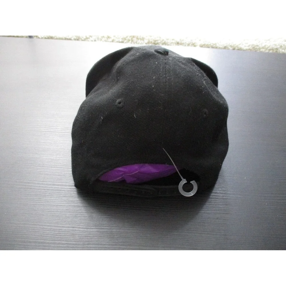 Disney Hat Cap Mens Black Snap Back Floral Hawaiian Mickey Mouse Logo Cartoon A2